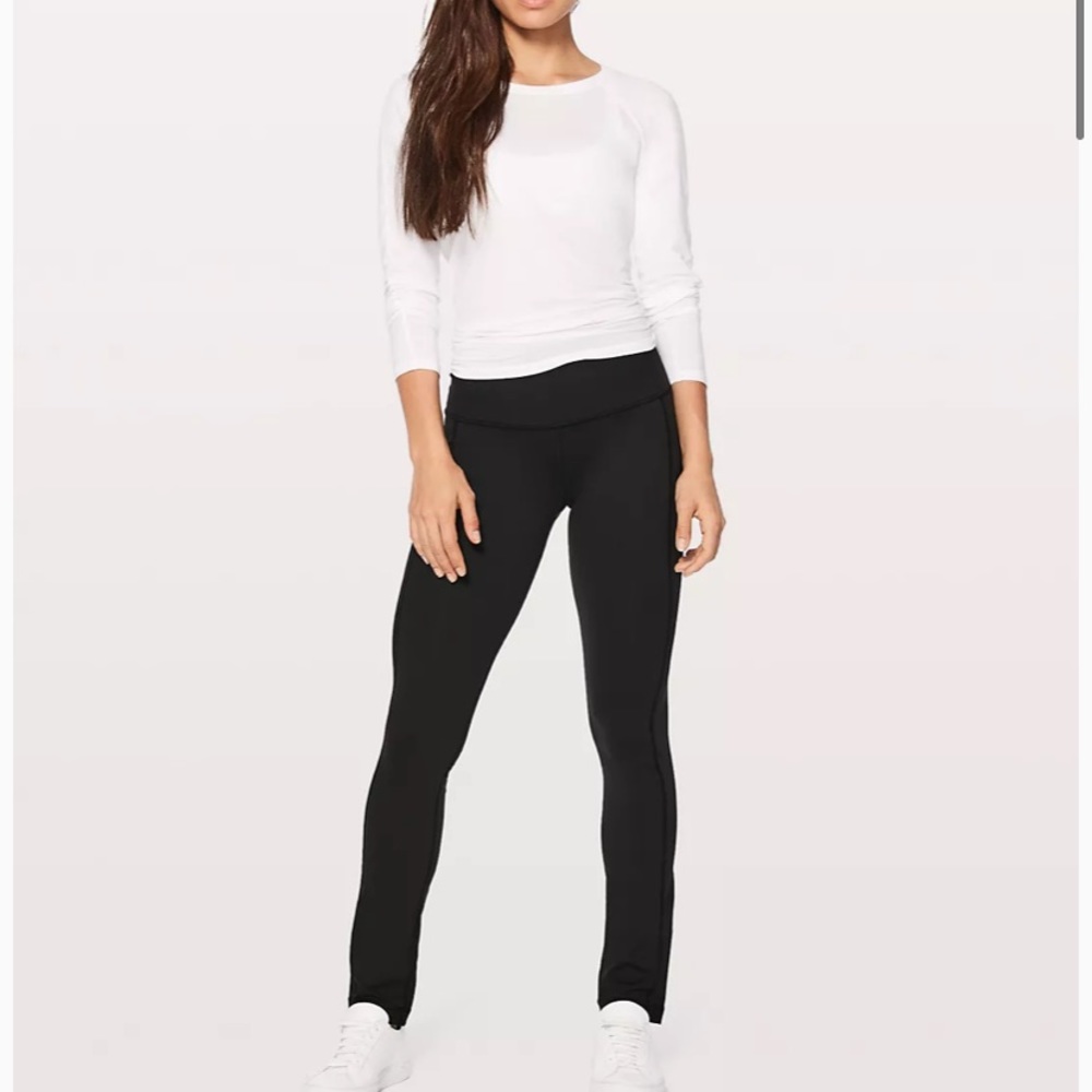 Lululemon Skinny Groove Pant Black Sz 6